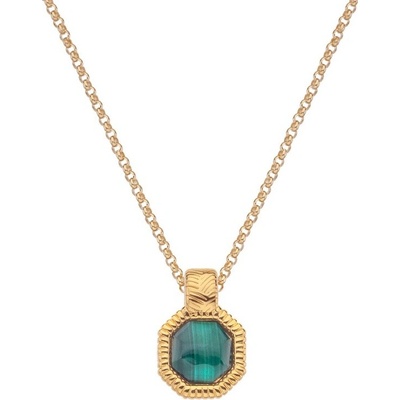 Hot Diamonds Pozlátený náhrdelník s diamantom a malachitom jac jossa hope DP845