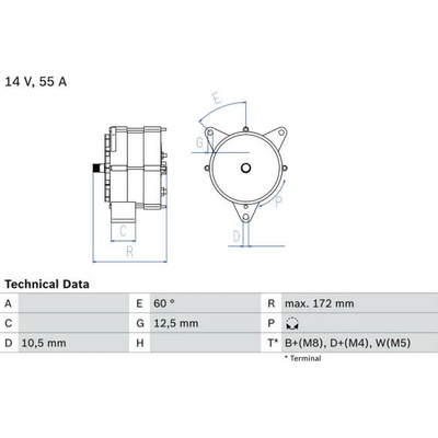 generátor BOSCH 0 986 034 260