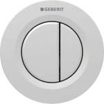 Geberit - Дистанционно управление за промиване тип 01, 2-действащо, за 8 см скрит резервоар, лесно за почистване, матов хром 116.043. JQ. 1 (116.043.JQ.1)