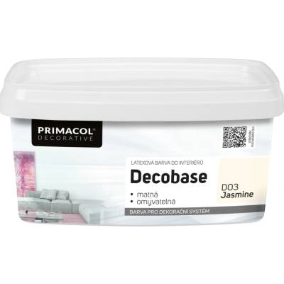Primacol Decorative Decobase umývateľná maliarska farba, D03 jasmine, 1 l