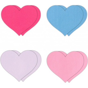 NS Novelties Pretty Pasties Heart II Assorted 4 Pairs