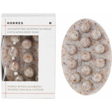 Korres Seaweed Grains & Kaffeine peelingové mydlo na celulitídu 125 g