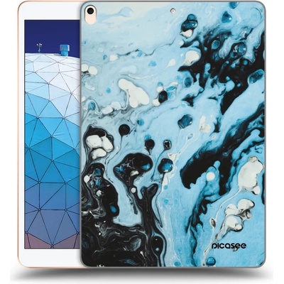Picasee silikónový prehľadný obal Apple iPad Air 10.5 2019 3.generace Organic blue