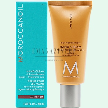 Moroccanoil Хидратиращ крем за ръце с кехлибар и бял кардамон 40 мл Ambre Noir Hand Cream (MRCFMC-BLHCAN40)
