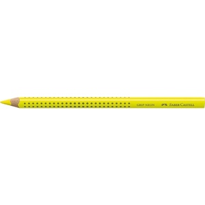 Faber-Castell Grip Jumbo триъгълен неоновожълт цветен молив FC114807 (FC114807)