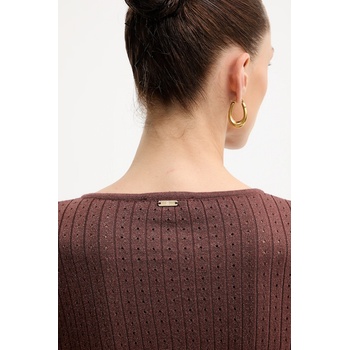 Fracomina Пуловер Fracomina в кафяво от лека материя FS25WT7021K501Q7 (FS25WT7021K501Q7)