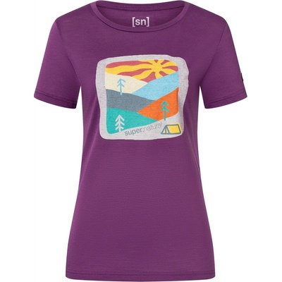 Super natura Mountain Art Tee Purple Passion Various