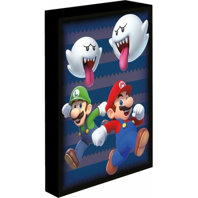 Obraz LED svítící Super Mario, 30x40 cm