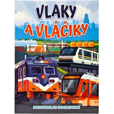 Foni Book Vlaky a vláčiky maľovanka so samolepkami
