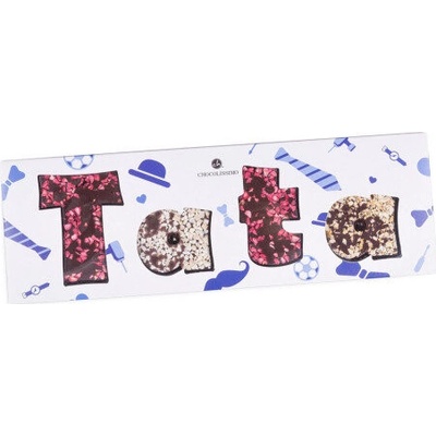 Chocolissimo Čokoládový nápis Táta z horkej čokolády 80 g