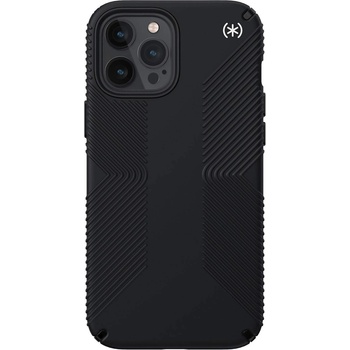 Speck Presidio 2 Grip Case - удароустойчив хибриден кейс за iPhone 12 Pro Max (черен)