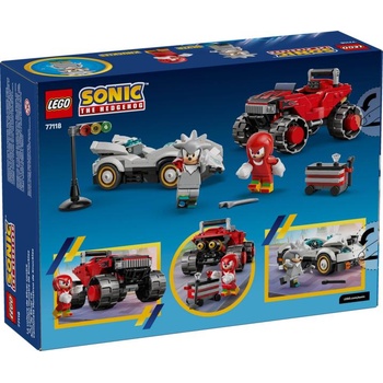 Image 1 of LEGO® Sonic the Hedgehog - Silver's Car vs. Knuckles' Monster Truck (77118)