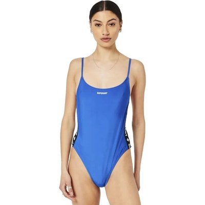 Superdry Бански костюм Superdry Code Essential Tape swimsuit - Blue (Royal)