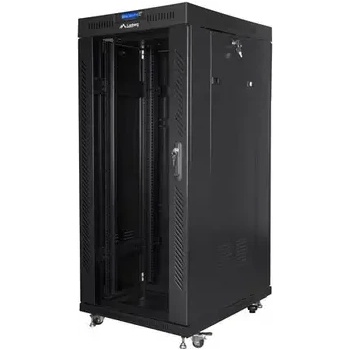Image 1 of Lanberg Комуникационен шкаф, Lanberg rack cabinet 19" free-standing 27U/800x1200 (flat pack) with glass door lcd black (FF01-8227-12BL)