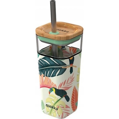 Quokka Hrnek Tropical Toucans sklo 540 ml