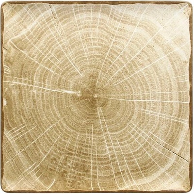 RAK Porcelain Woodart talíř mělký čtvercový zelený 30 × 30 cm
