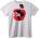 NOONEBRAND Тениска Аниме ябълков герой - 2XL, White