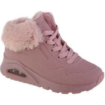 Skechers kotníkové boty dětské Uno Fall Air růžová