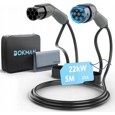 Bokman Nabíjecí kabel Typu 2 7,2 kW 32A 1 Fáze 5 Metrů | Zboží Auto