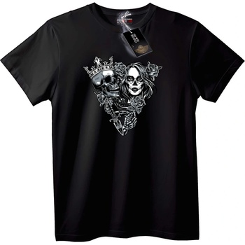 NOONEBRAND Тениска Кралски черепи - 2XL, Black