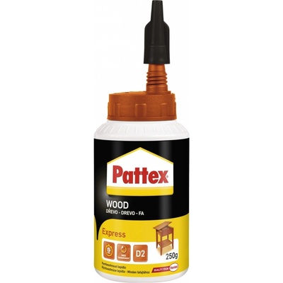 PATTEX WOOD EXPRESS D2 lepidlo na dřevo 250g