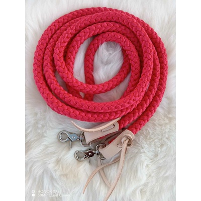 Horse life Jednodílné provazové otěže z kulatého lanačervená – Zboží Mobilmania
