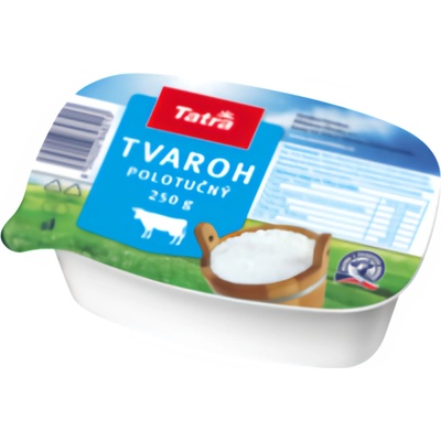 Tatra Tvaroh polotučný 18% 250 g – Zboží Dáma