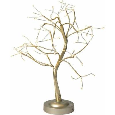 Stromček, 108 LED teplá biela, 3xAA, USB, jednoduché svietenie, 45 cm