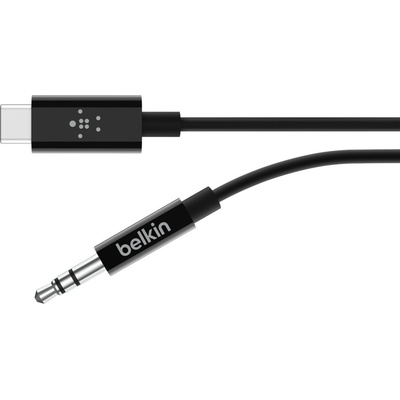 Belkin F7U079bt03-BLK RockStar 3,5mm Aud./USB-C, 0,9m, černý