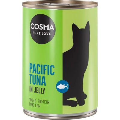 Cosma 12x400г тихоокеанска риба тон желе Cosma Original храна за котки