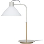 Hübsch Бяла настолна лампа със стъклен абажур (височина 44 cm) Spot - Hübsch (961507)