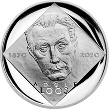 Česká mincovna Strieborná minca 200 Kč 2020 Adolf Loos proof 13 g