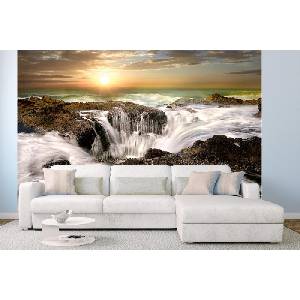 DIMEX ART Самозалепваща се флизелинова фототапета крайбрежие на орегон 375 x 250 см