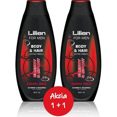 Lilien Men Dark Red sprchový gél 400 ml