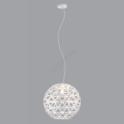 Auhilon Пендел FROZEN 1xE27/60W/230V Ø 50 см бял (AU0238)