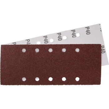 Brúsny papier 115x280mm, P40, 10 otvorov, 5ks !OBJ!