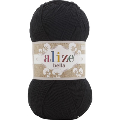 Alize Příze Bella 100 - 60 černá