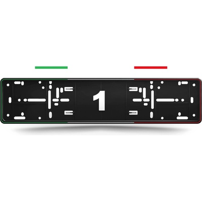 Držiak ŠPZ - ALTI GIRI MONO Italy Classic (Talianska vlajka) - 2 kusy
