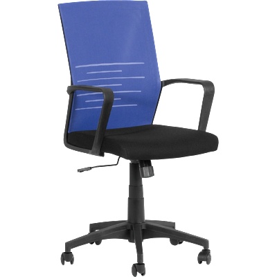 Работен офис стол Carmen 7041 - черен - син (3520288_4)