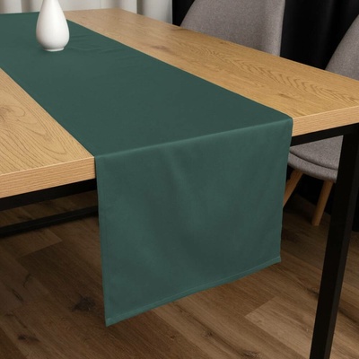Biante Bavlněný satén běhoun ST-018 Tmavý lesní zelený 45x180 cm
