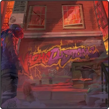 Lethal Gaming Gear Saturn NachoCustomz Graffiti Limited Edition XL Square Геймърски пад за мишка (LGG-Saturn-XLSQ-NG)