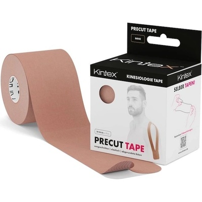 Kintex Kinesiology Tape Precut hnedá 25 cm x 5 cm 20 stk