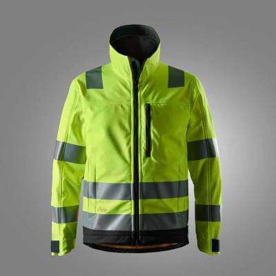 AllroundWork Snickers Workwear bunda reflexná žltá