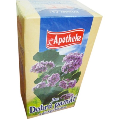 Apotheke čaj DOBRÁ PAMäŤ GINKO BILOBA 20 x 1,5 g