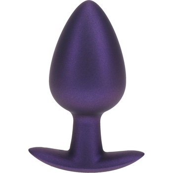 Ouch! Smooth Silicone Anal Plug Large Metallic Purple