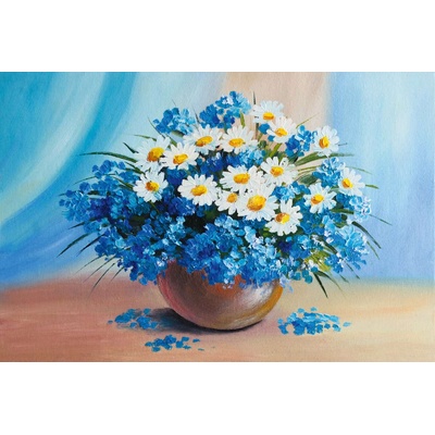 DIMEX ART Флизелинов фототапет картина - син букет 375 x 250 см