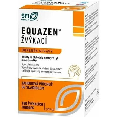 EQUAZEN s jahodovou príchuťou 180 žuvacie kapsuly