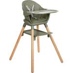 KikkaBoo Стол за хранене 6в1 Woody Army Green 2024