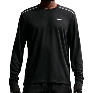 Nike Мъжка блуза с дълъг ръкав Nike Dri-Fit Miler L/S Top Longsleeve - Black / Reflective Silver - размер XL (217-0738-0114)