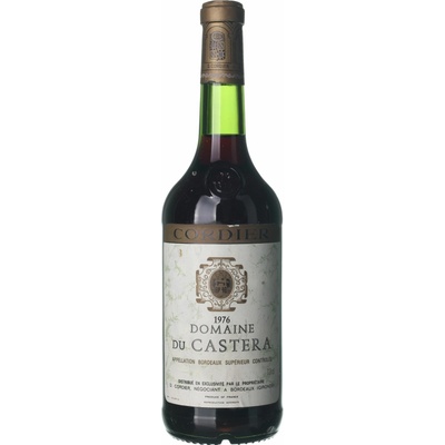 Domaine du Castera Bordeaux Supérieur suché červené 1976 0,75 l (holá láhev)
